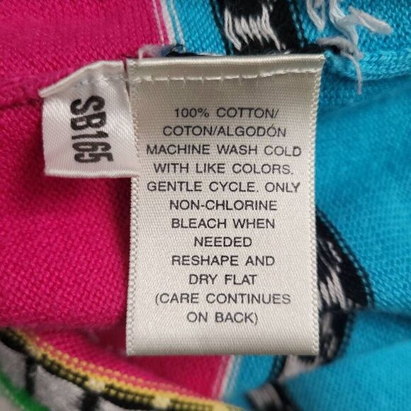 Susan Bristol Womens Large Button Front Cardigan Sweater Colorful Embroidered - Picture 5 of 8